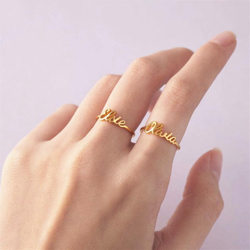Bague personnalisée avec prénom