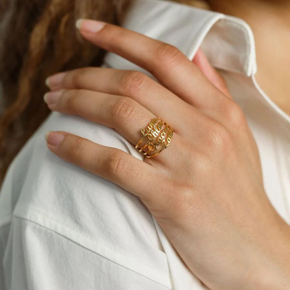 Bague gravée personnalisée