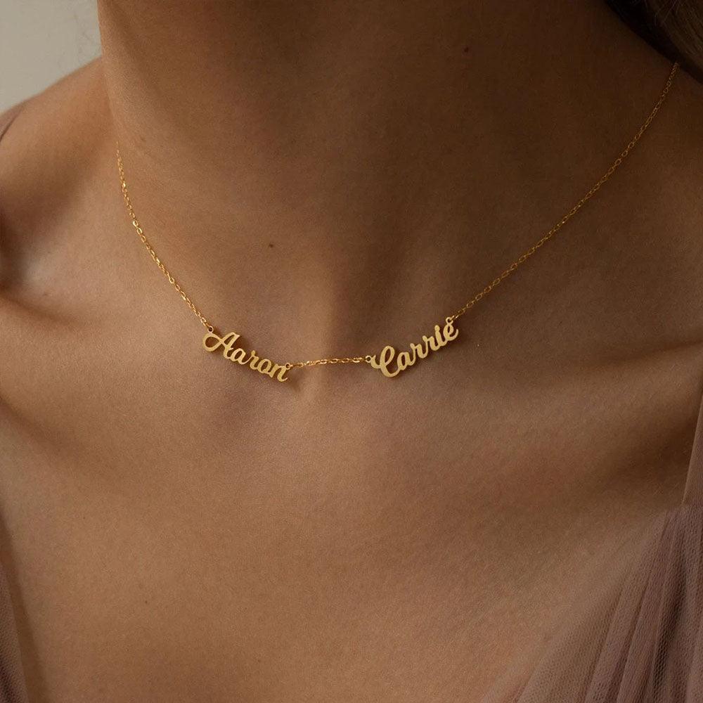 Collier prénom personnalisé en acier inoxydable