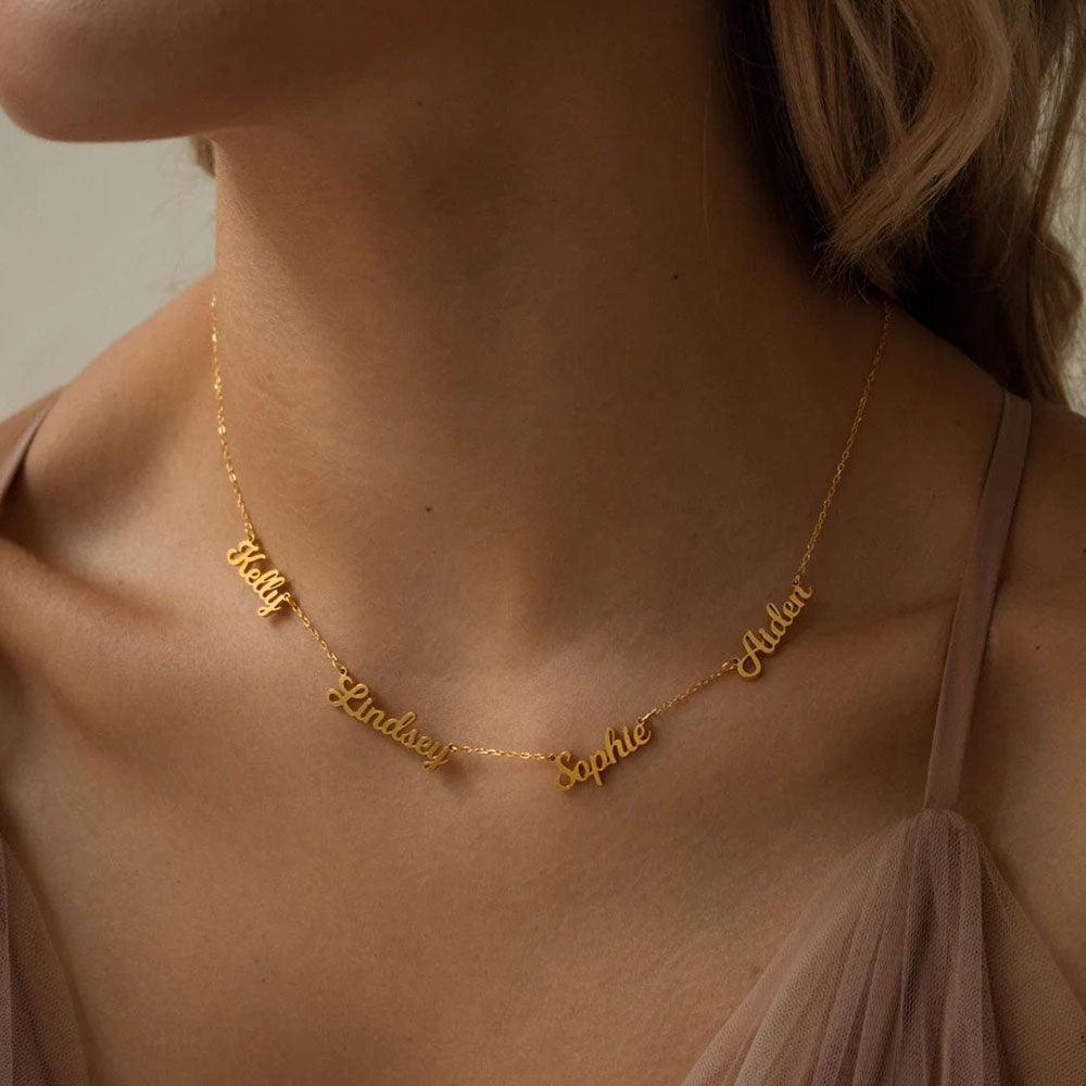 Collier personnalisé couleur or rose