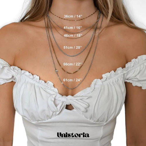 Guide des longueurs du collier personnalisé